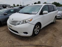 Salvage cars for sale at Elgin, IL auction: 2015 Toyota Sienna LE