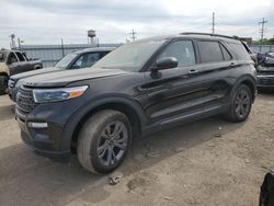 Salvage cars for sale from Copart Chicago Heights, IL: 2021 Ford Explorer XLT