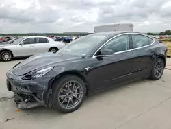 Salvage cars for sale at Grand Prairie, TX auction: 2018 Tesla Model 3