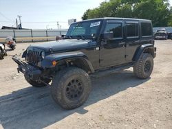 Salvage cars for sale at Oklahoma City, OK auction: 2015 Jeep Wrangler Unlimited Sahara