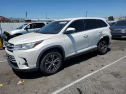 Toyota salvage cars for sale: 2019 Toyota Highlander LE