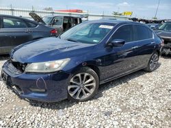 Salvage cars for sale at Cahokia Heights, IL auction: 2015 Honda Accord Sport