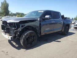 Salvage cars for sale at Woodburn, OR auction: 2023 Toyota Tundra Crewmax Limited