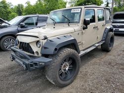 Jeep Wrangler Unlimited Sport salvage cars for sale: 2016 Jeep Wrangler Unlimited Sport