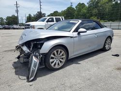 Salvage cars for sale at Savannah, GA auction: 2018 Audi A5 Premium Plus