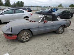 Alfa Romeo salvage cars for sale: 1986 Alfa Romeo Veloce 2000 Spider