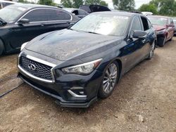 Salvage cars for sale at auction: 2018 Infiniti Q50 Luxe