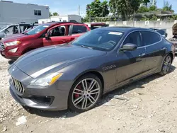 Salvage cars for sale at Opa Locka, FL auction: 2017 Maserati Quattroporte S