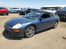 Mitsubishi Eclipse salvage cars for sale: 2003 Mitsubishi Eclipse Spyder GTS