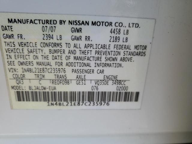 2007 Nissan Altima 3.5SE