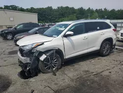 Salvage cars for sale at Exeter, RI auction: 2019 Toyota Highlander SE