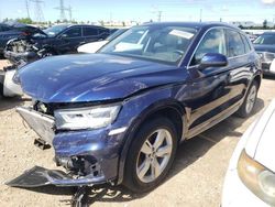 Salvage cars for sale at Elgin, IL auction: 2018 Audi Q5 Premium Plus