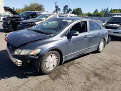 Salvage cars for sale at Woodburn, OR auction: 2008 Honda Civic Hybrid