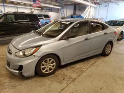 Salvage cars for sale at Dyer, IN auction: 2012 Hyundai Accent GLS