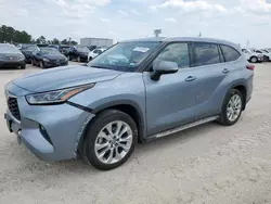 Salvage cars for sale at Houston, TX auction: 2023 Toyota Highlander Hybrid Limited