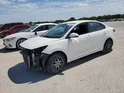 Salvage cars for sale at San Antonio, TX auction: 2019 KIA Rio S