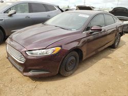 Salvage cars for sale at Elgin, IL auction: 2013 Ford Fusion S
