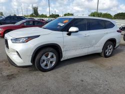 Salvage cars for sale at Miami, FL auction: 2020 Toyota Highlander L