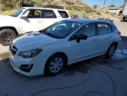 Salvage cars for sale at Reno, NV auction: 2016 Subaru Impreza