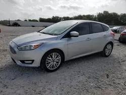 Salvage cars for sale from Copart New Braunfels, TX: 2018 Ford Focus Titanium