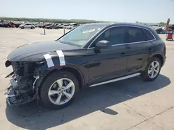 Salvage cars for sale at Grand Prairie, TX auction: 2020 Audi Q5 Premium Plus