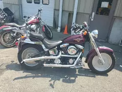 Salvage cars for sale from Copart Exeter, RI: 1996 Harley-Davidson Flstf