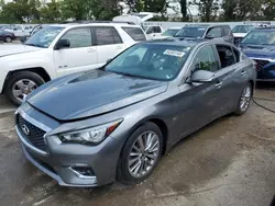 Infiniti salvage cars for sale: 2018 Infiniti Q50 Luxe