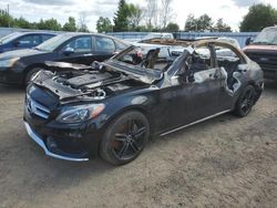 Salvage cars for sale at Bowmanville, ON auction: 2015 Mercedes-Benz C 300 4matic