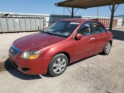 Salvage cars for sale at Temple, TX auction: 2009 KIA Spectra EX