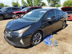 Salvage cars for sale at Elgin, IL auction: 2016 Toyota Prius