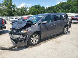 Salvage cars for sale from Copart Ellwood City, PA: 2016 Honda Odyssey SE