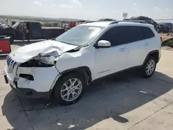 Salvage cars for sale at Grand Prairie, TX auction: 2015 Jeep Cherokee Latitude