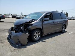 Vehiculos salvage en venta de Copart Rancho Cucamonga, CA: 2019 Toyota Sienna XLE