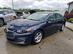 Chevrolet salvage cars for sale: 2017 Chevrolet Malibu LS