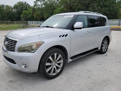 Salvage cars for sale from Copart Fort Pierce, FL: 2012 Infiniti QX56