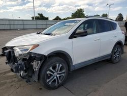 Salvage cars for sale at Littleton, CO auction: 2016 Toyota Rav4 LE