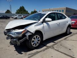 Salvage cars for sale at Littleton, CO auction: 2015 Toyota Corolla L