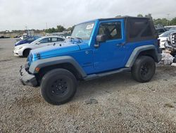 Jeep Wrangler Sport salvage cars for sale: 2015 Jeep Wrangler Sport