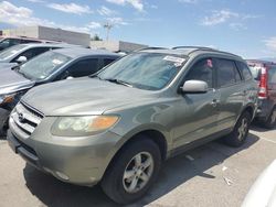 Salvage cars for sale at North Las Vegas, NV auction: 2007 Hyundai Santa FE GLS