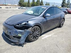 Salvage cars for sale at Rancho Cucamonga, CA auction: 2022 Tesla Model Y