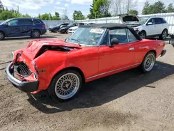 Salvage cars for sale at Bowmanville, ON auction: 1979 Fiat 124 Spider