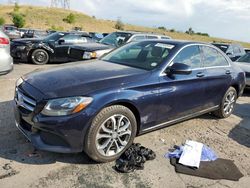 Salvage cars for sale at Littleton, CO auction: 2017 Mercedes-Benz C 300 4matic