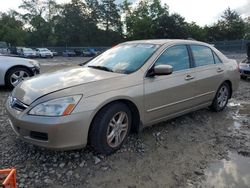 Flood-damaged cars for sale at auction: 2006 Honda Accord EX