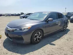 Salvage cars for sale at Antelope, CA auction: 2016 Honda Accord LX