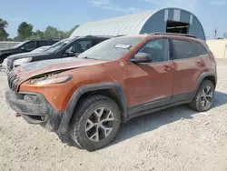 Jeep salvage cars for sale: 2015 Jeep Cherokee Trailhawk