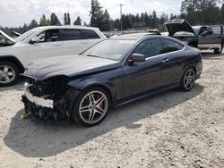 Salvage cars for sale at Graham, WA auction: 2013 Mercedes-Benz C 63 AMG