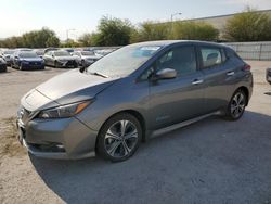 Salvage cars for sale at Las Vegas, NV auction: 2019 Nissan Leaf S