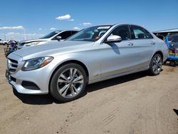 Salvage cars for sale at Brighton, CO auction: 2017 Mercedes-Benz C 300 4matic