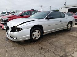 Chevrolet salvage cars for sale: 2002 Chevrolet Monte Carlo SS