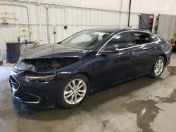 Chevrolet salvage cars for sale: 2018 Chevrolet Malibu LT